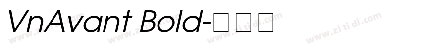 VnAvant Bold字体转换